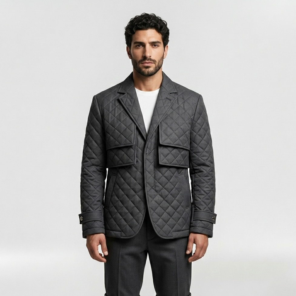 Men's Quilted Utility Jacket