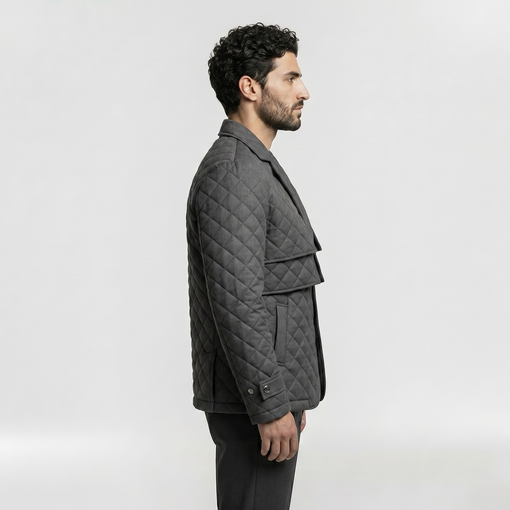 Men's Quilted Utility Jacket