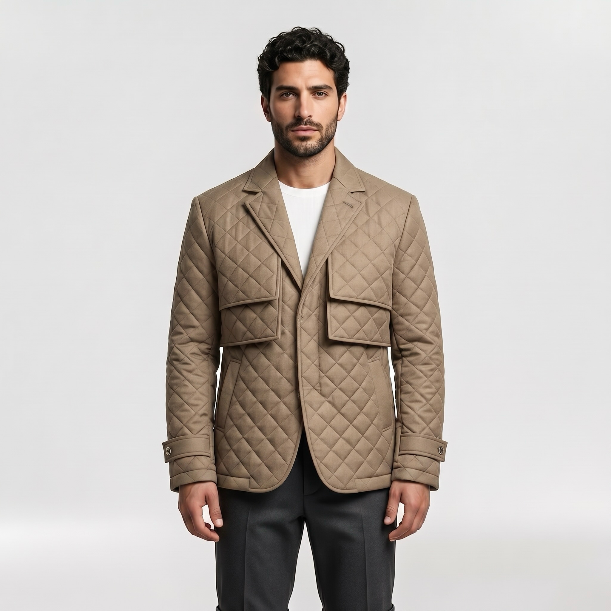 Men's Quilted Utility Jacket