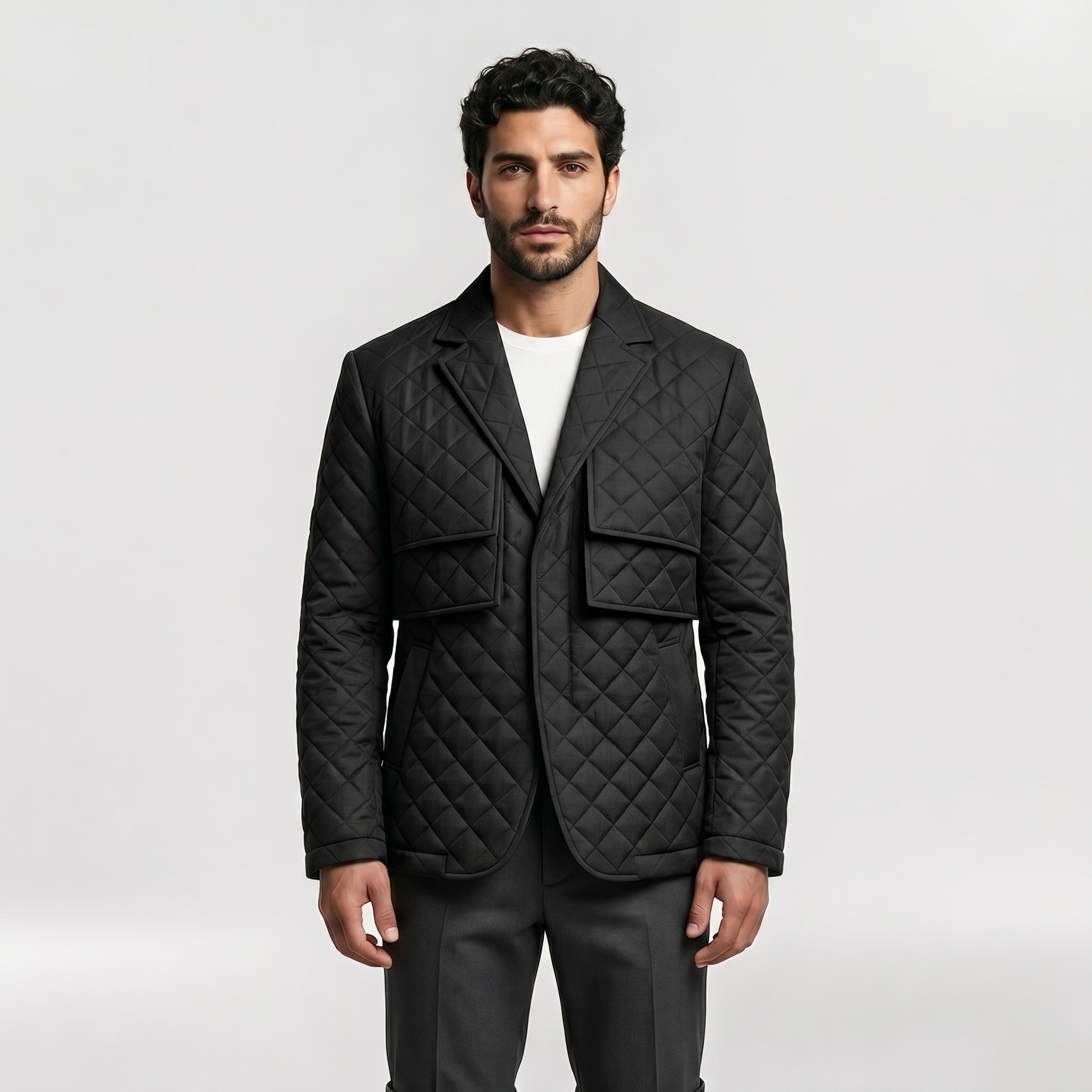 Men's Quilted Utility Jacket