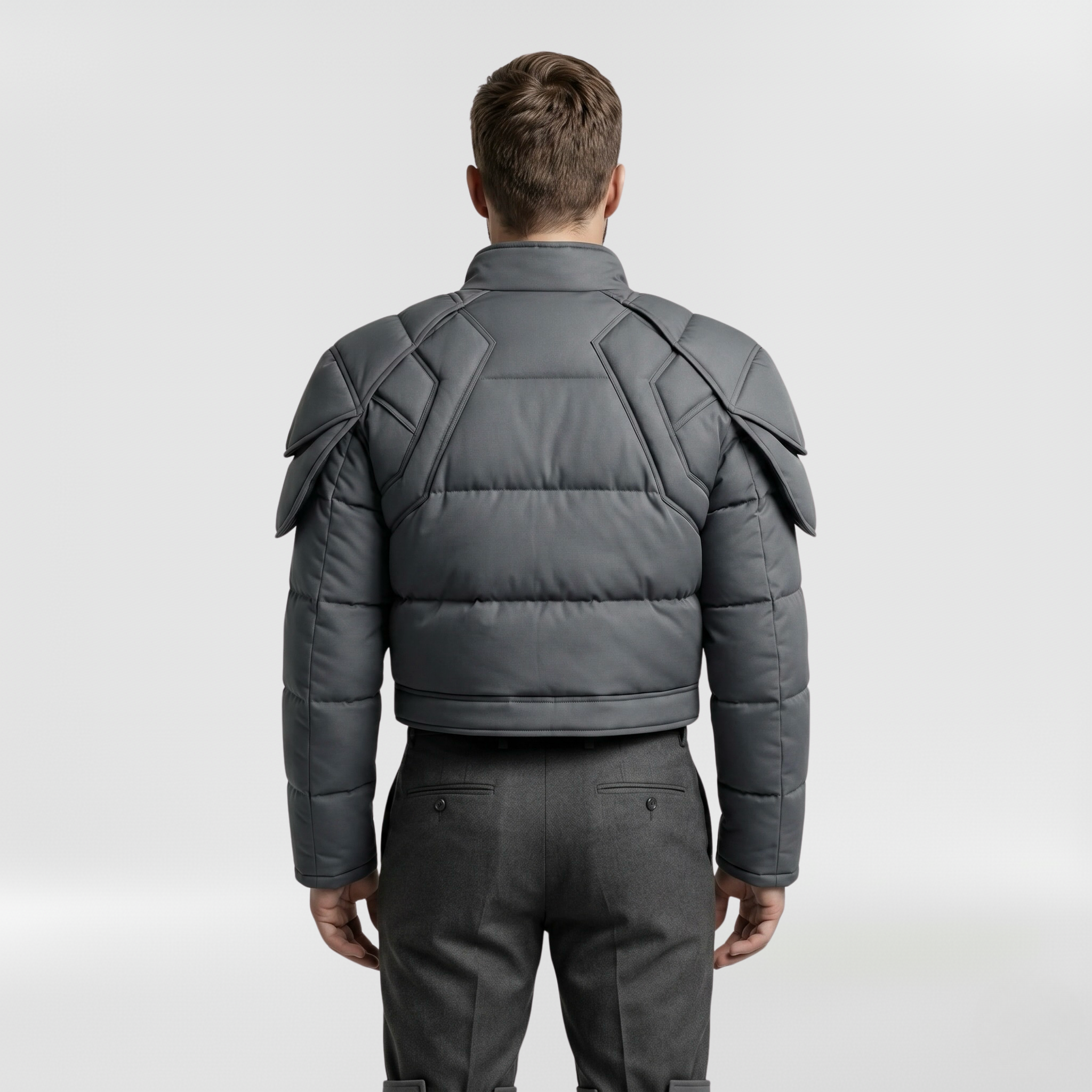Men's Structured Panel Puffer Jacket