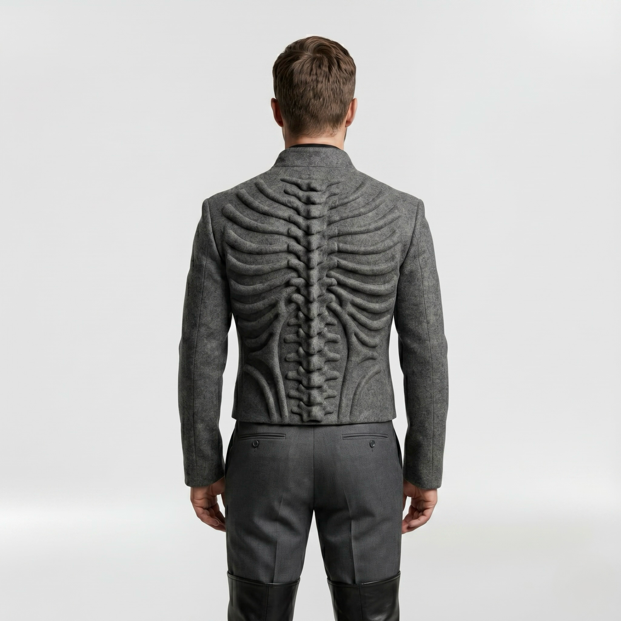 Men's Sculpted Rib-Panel Jacket