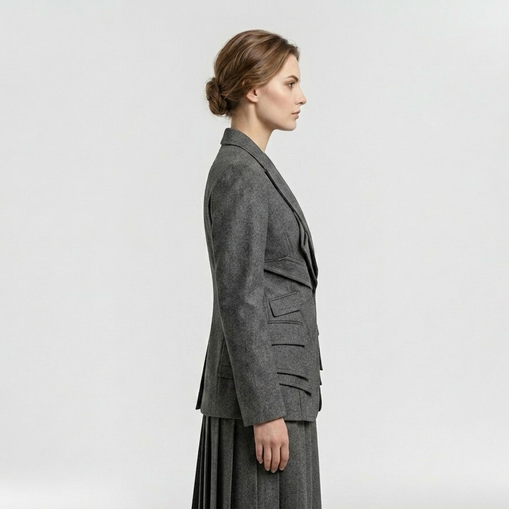 Women's Layered Geometric Blazer