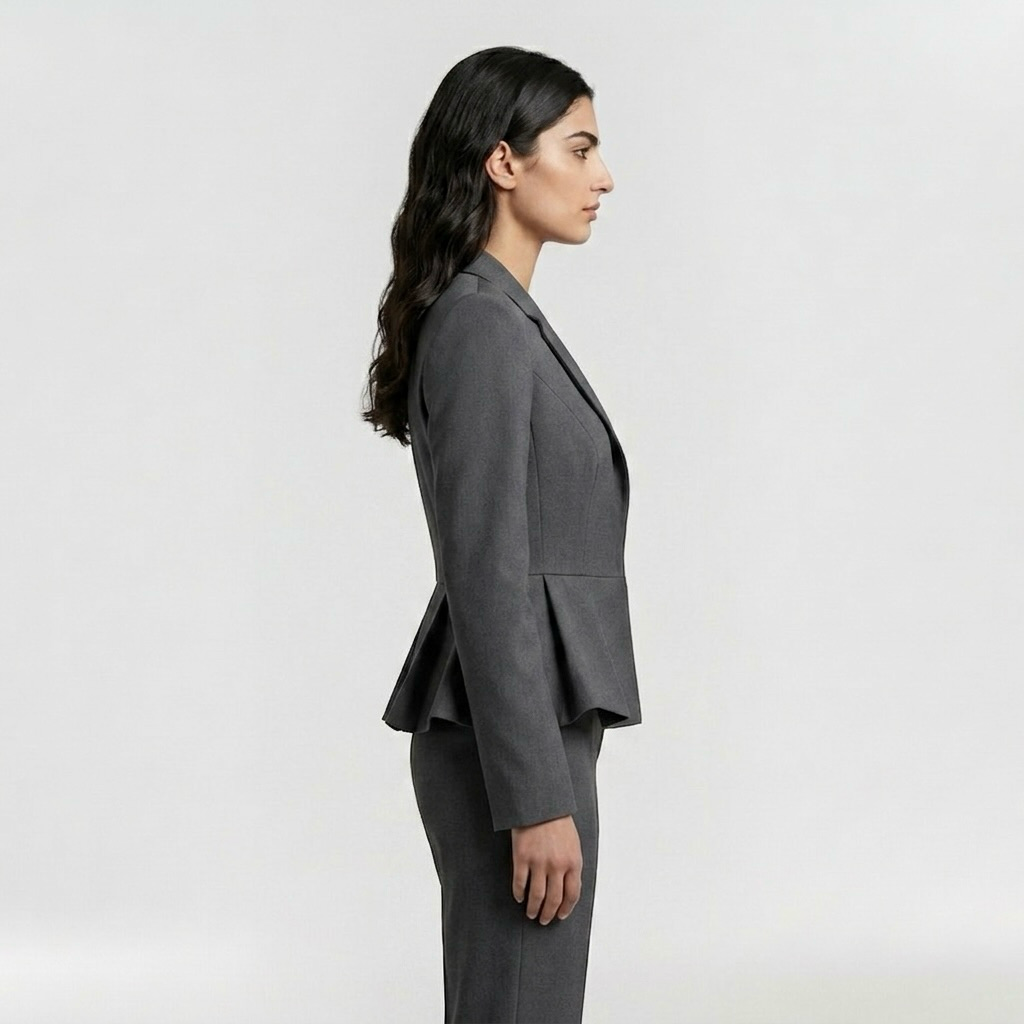 Women's Structured Peplum Blazer
