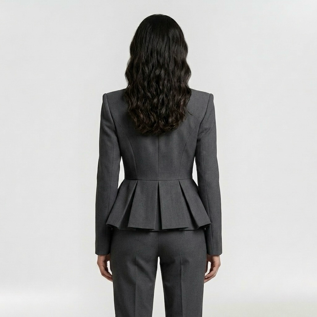 Women's Structured Peplum Blazer