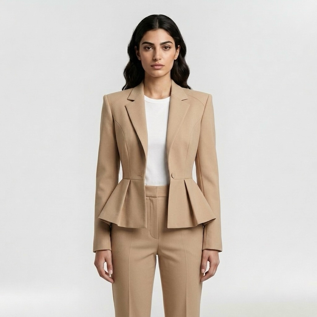 Women's Structured Peplum Blazer