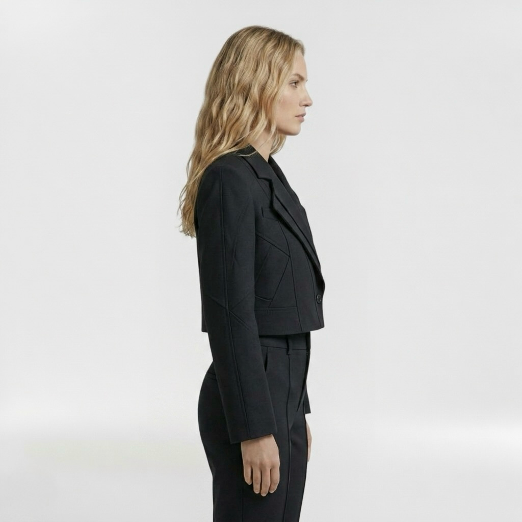 Women's Structured Cropped Blazer