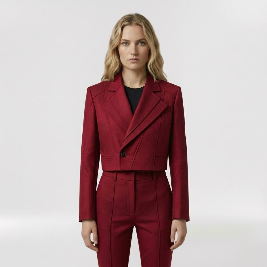 Women's Structured Cropped Blazer