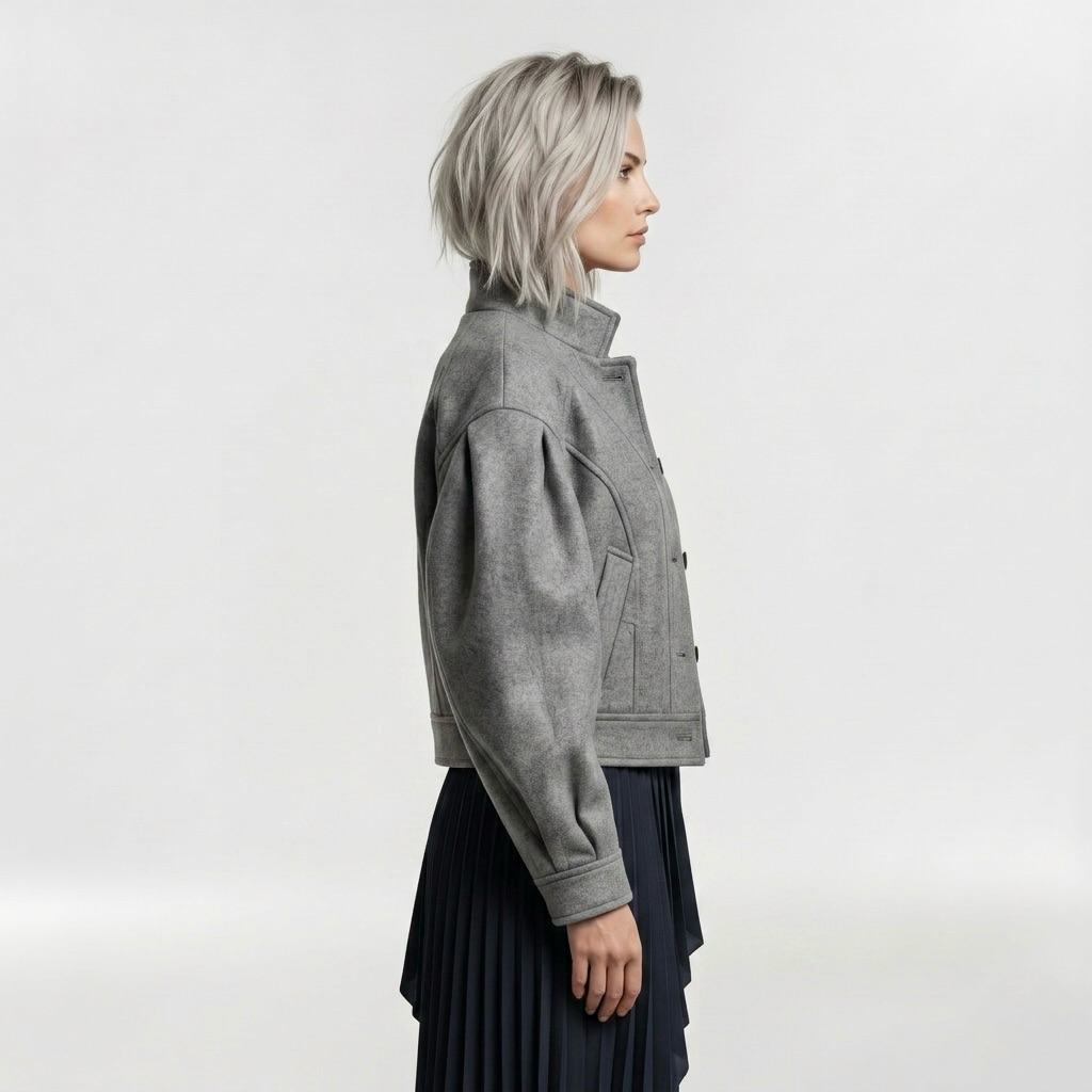 Women's Volume-Sleeve Structured Jacket