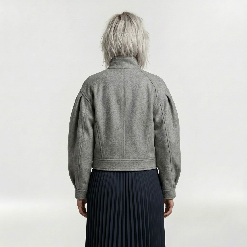 Women's Volume-Sleeve Structured Jacket