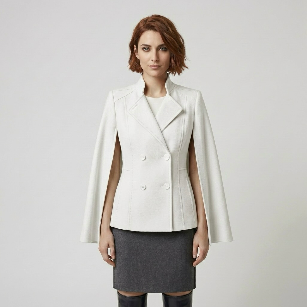 Women's Cape-Sleeve Double-Breasted Blazer