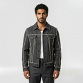 Men's Contrast-Stitch Denim Jacket
