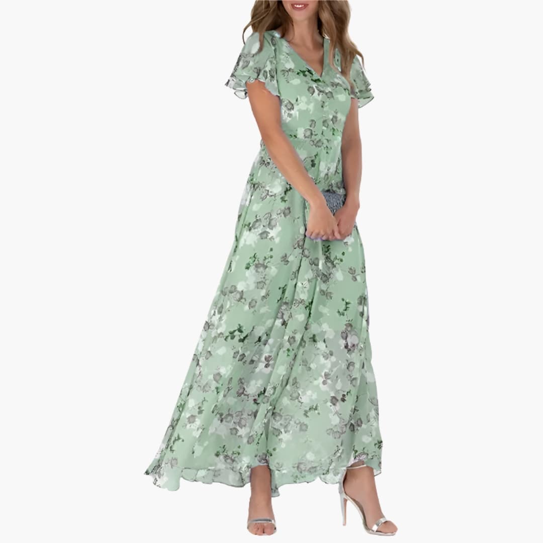 Women's Round Neck Midi Dress – Straight Fit Easy Everyday Style
